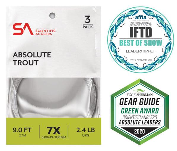 SA Absolute Trout Leader (3-Pack)