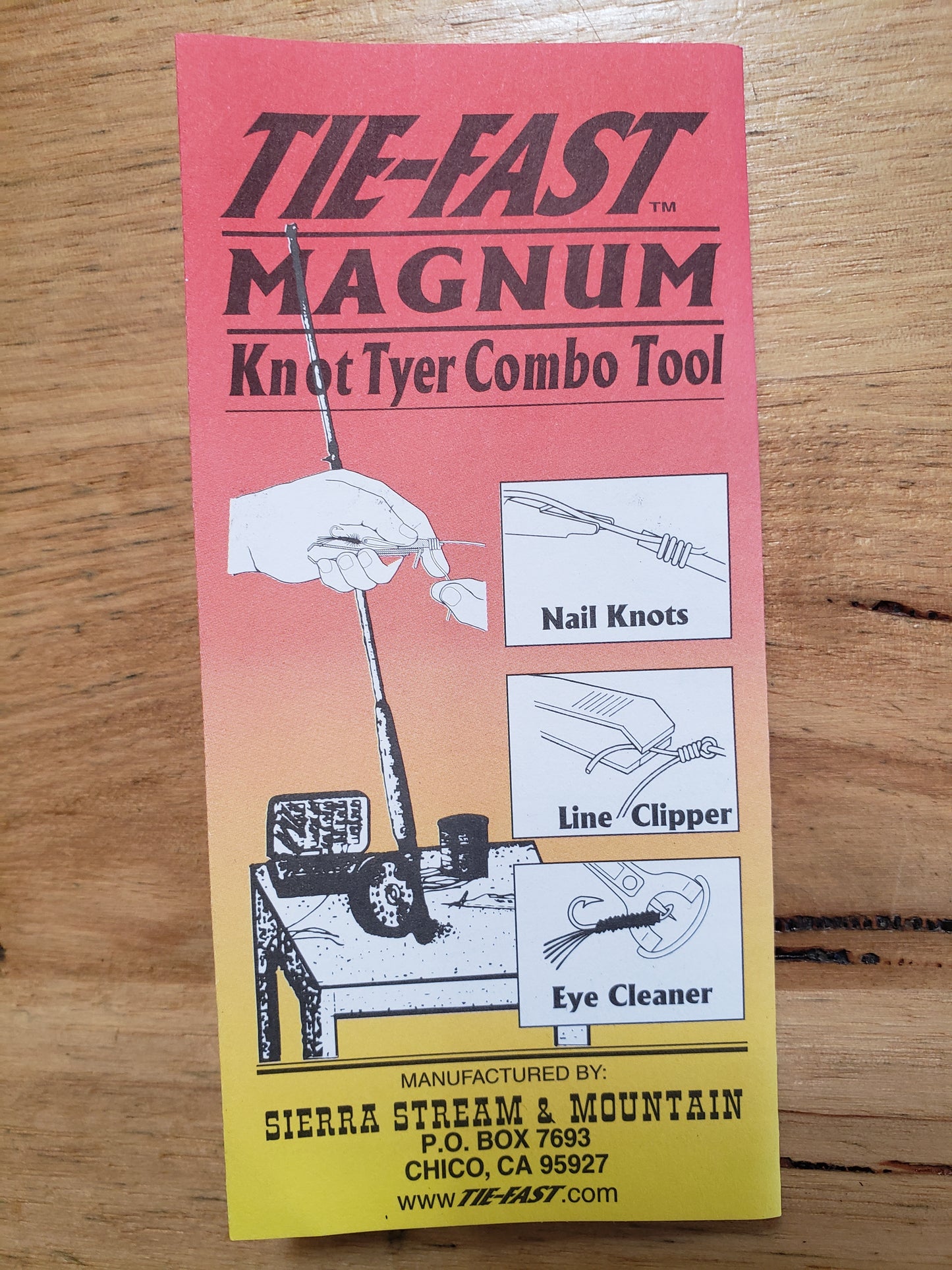 Sierra Stream & Mountain Tie-Fast Magnum Knot Tyer Combo Tool