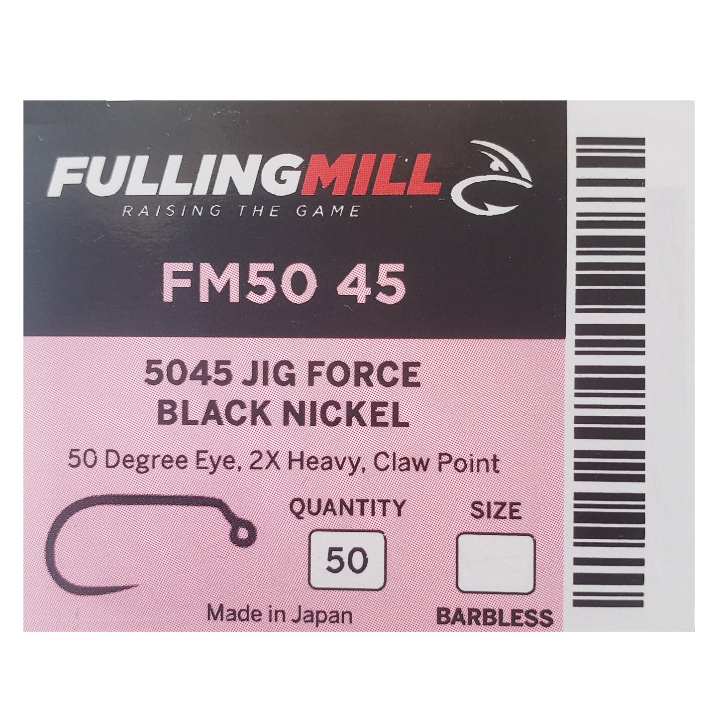 Fulling Mill FM50 45 Jig Force Fly Hook