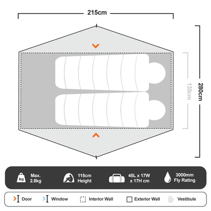 Roman Cradle 2P Tent