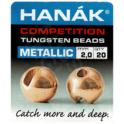 Hanak Tungsten Beads Metallic