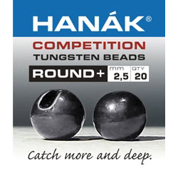 Hanak Tungsten Beads Round+