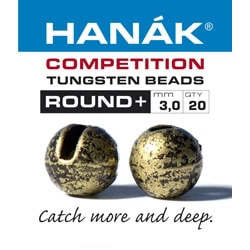 Hanak Tungsten Beads Round+